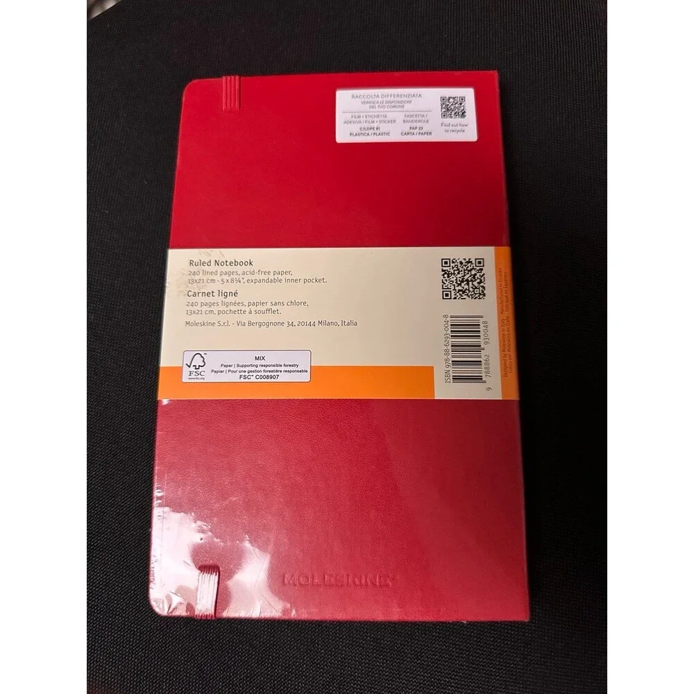 Moleskine Lined Hardcover Notebook Large 5